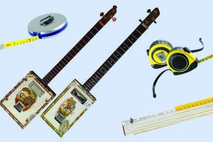 Decorazione e produzione Cigar Box Guitar blues e strumenti per unità di misura