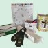 Orologi e supporti da tavolo reclamizzati su base cartone / scatole su supporto Prisma Pack diversi formati
