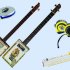 Decorazione e produzione Cigar Box Guitar blues e strumenti per unità di misura