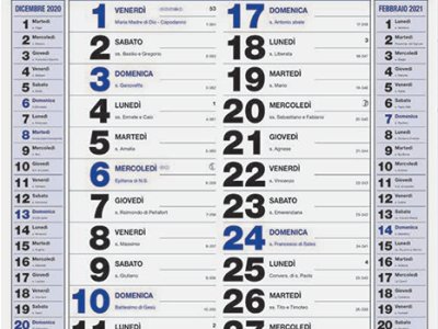 - Calendario brandizzabile PA 646 Back Notes