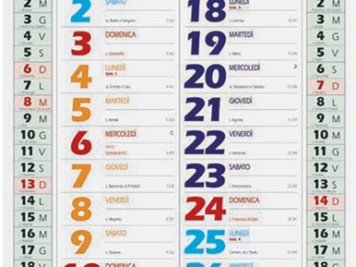 - Calendario personalizzabile PA 658 Color Shaded