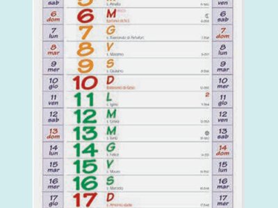 - Calendario personalizzabile PA 670 Multicolor
