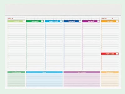 - Planning personalizzabile PA 802 Planning