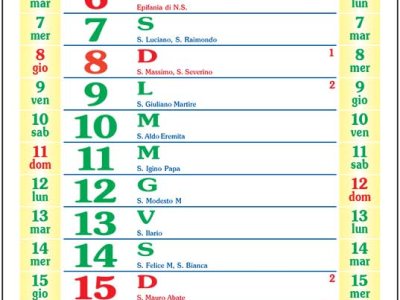 Calendario brandizzabile PB 770 NP