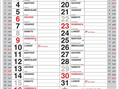 Calendario personalizzabile PB 820 PG R SA L