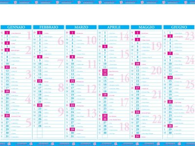 Calendario reclamizzabile PB 89