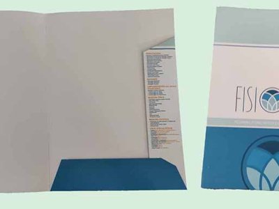 Cartella personalizzabile con lembi