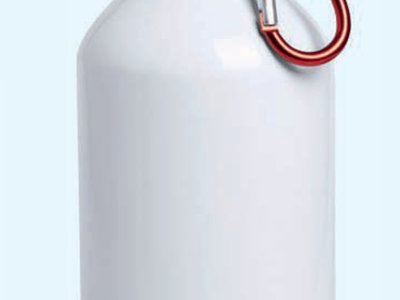 Borraccia brandizzabile PC 485 Alum Drink 400 White