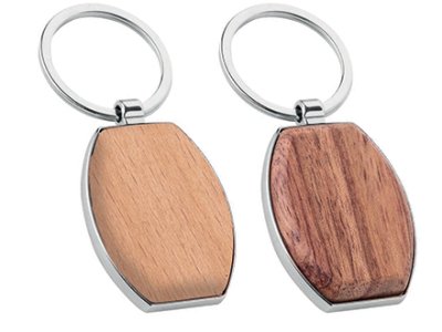 Portachiavi reclamizzabile PE 070 Oval Wood