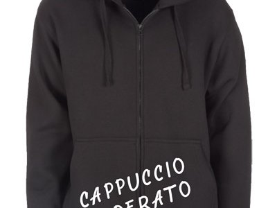Felpa reclamizzabile CAPPUCCIO E ZIP