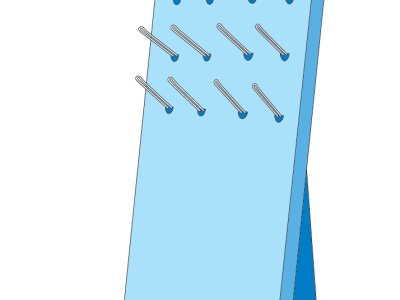 Espositore cartonato + ganci reclamizzabile