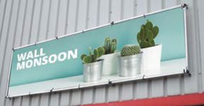 Cornice reclamizzabile Monsoon da muro