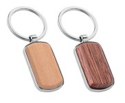 Portachiavi reclamizzabile PE072 Rectangle Wood