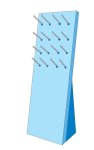 Espositore cartonato + ganci reclamizzabile