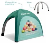 Gazebo gonfiabile personalizzabile Bora Tent